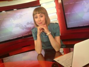 La giornalista russa Anna Zueva