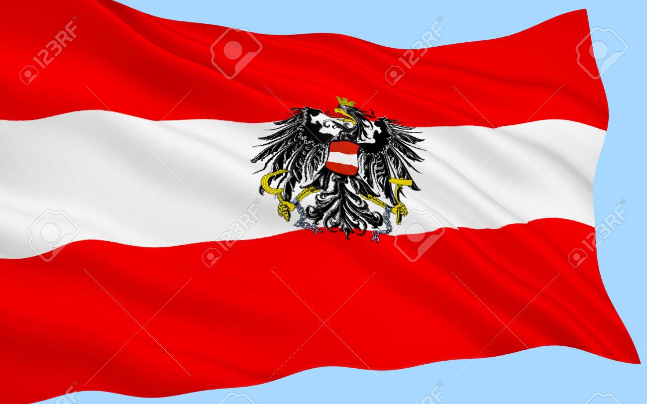 Flag of Austria - The Austrian triband is one of the oldest flag in use dating from 1230.