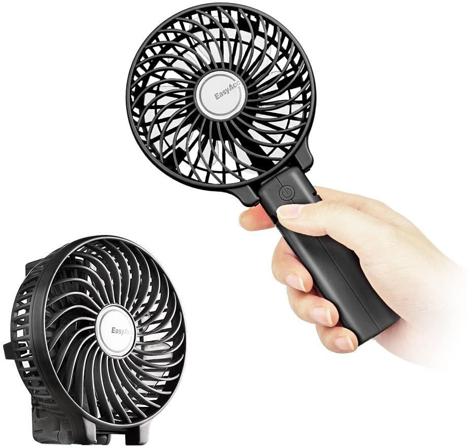 Ventilatore Portatile Da Collo Indossabile - Mini Ventilatore Personale Ricaricabile USB Con 3 Velocità, Per Corsa, Campeggio, Attività Outdoor