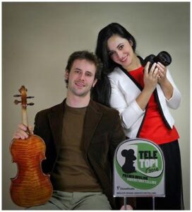 Valerio Ferron e sua moglie Aleksandra Radonich
