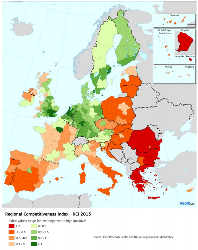 Indice di competitività regionale UE 2013
