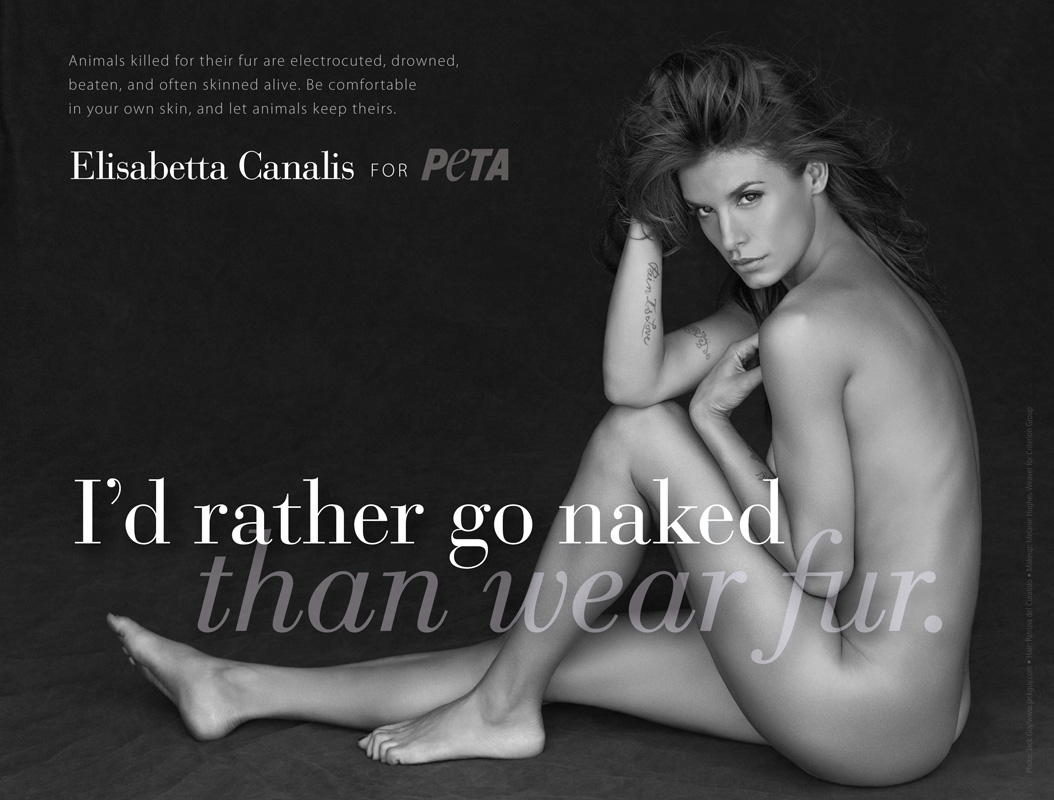 Elisabetta Canalis: I'd Rather Go Naked Than Wear Fur