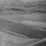 la diga di poggio cancelli subito dopo la costruzione (1939).
