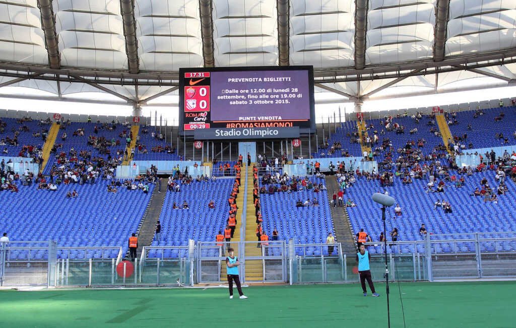 Roma 26-09-2015 Stadio Olimpico Campionato Italiano 2015/2016 Roma-Carpi: nella foto:curva sud vuota Foto-Gmt
