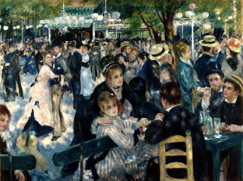 Ballo al Moulin de la Galette, Pierre Auguste Renoir, 1876.