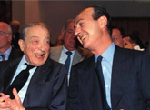 Enrico Cuccia con il suo successore Vincenzo Maranghi